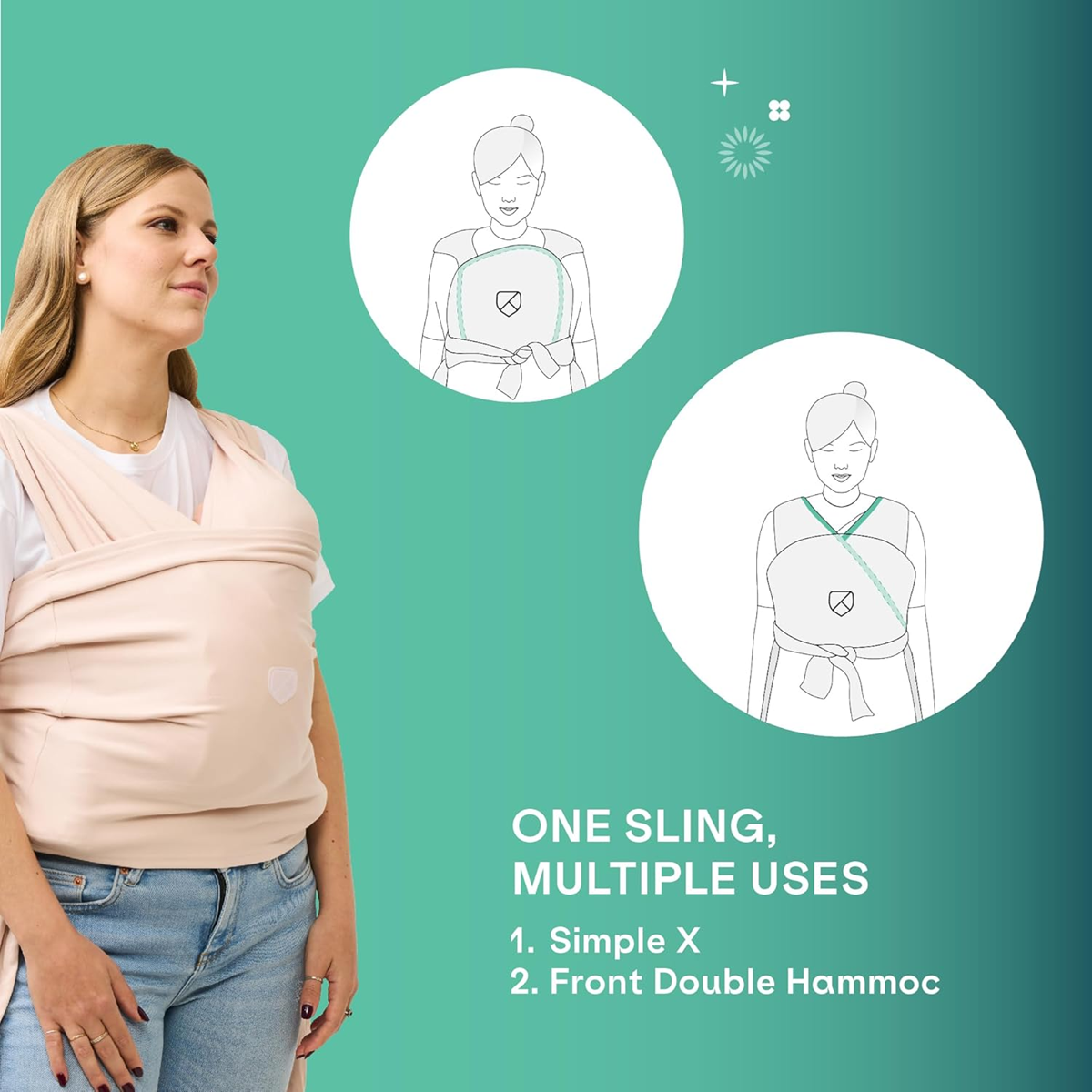 KOALA BABYCARE stretchy baby wrap carrier