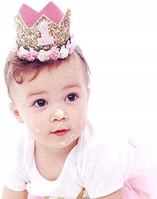 VOARGE corona d'oro da principessa per il primo compleanno