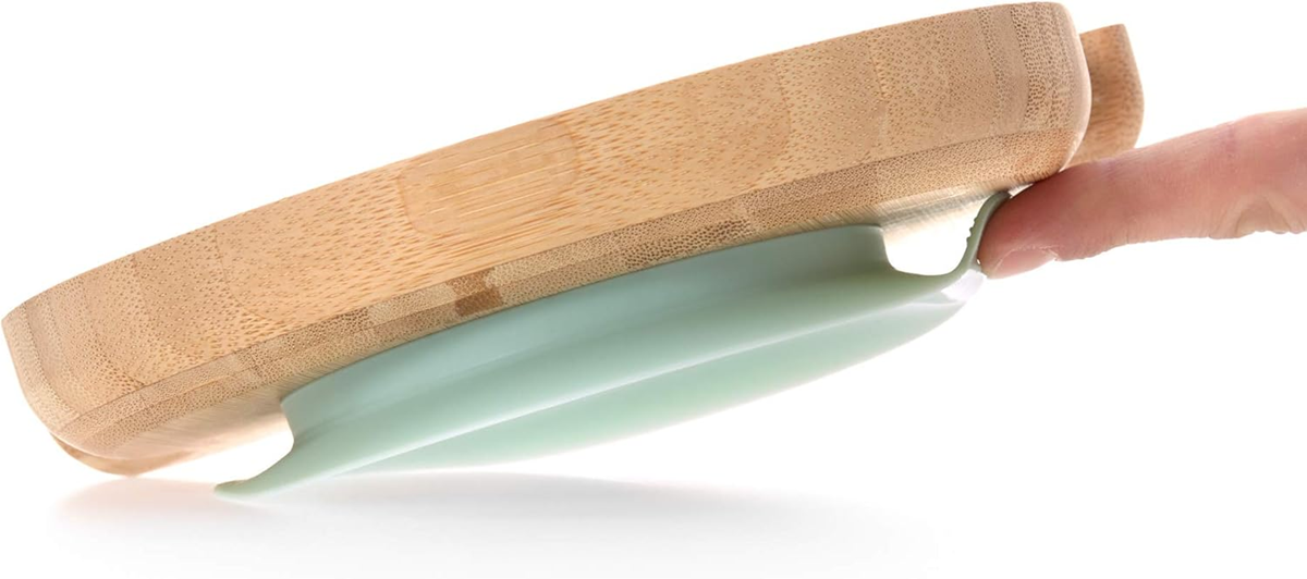 LASSIG prato de bambu com ventosa 10 x 18,5 cm CÃO