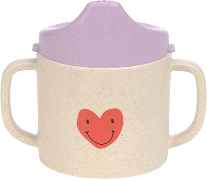 LASSIG Sippy Cup Happy Rascals Heart kop med drikketud 150 ml 6 m+
