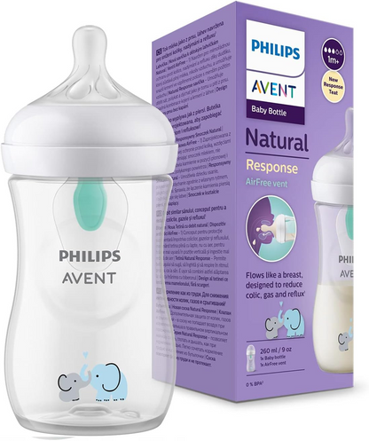 PHILIPS AVENT Natural RESPONSE flaske 260 ml 1 mdr.+ AIR FREE VENT