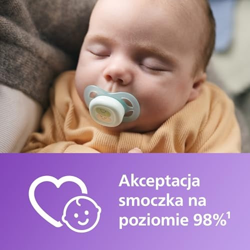 Philips Avent Ultra Start grafika dziecka ze smoczkiem i tekstem producenta