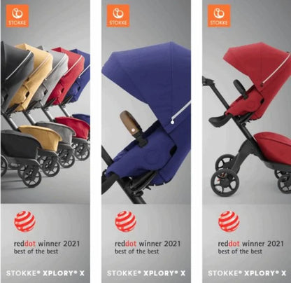 STOKKE Xplory X promenadvagn PREMIUM UPF50+ upp till22kg tillbehör