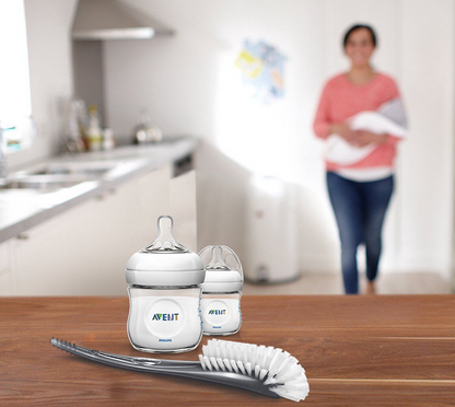 PHILIPS AVENT SCF145/08 rengöringsborste för nappar och flaskor + fodral