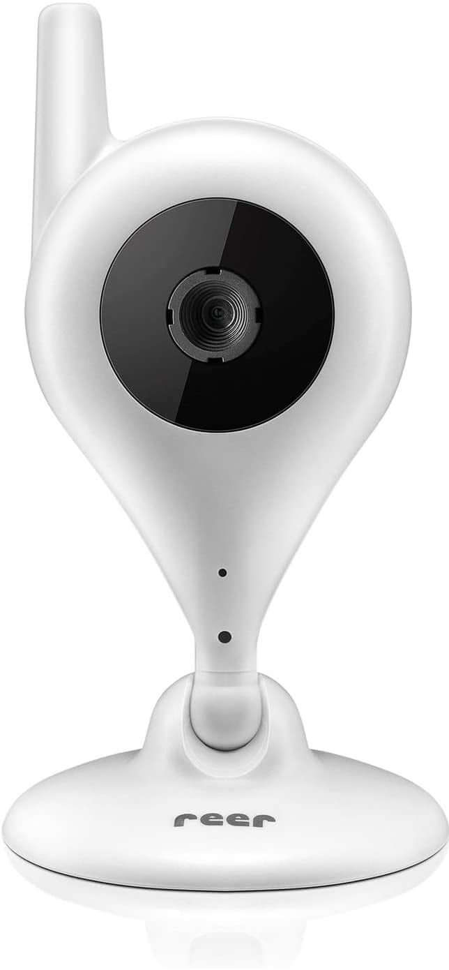 REER IP BabyCam NIANIA ELEKTRONICZNA KAMERA WI-Fi, biała kamera monitorująca dziecko z podstawką