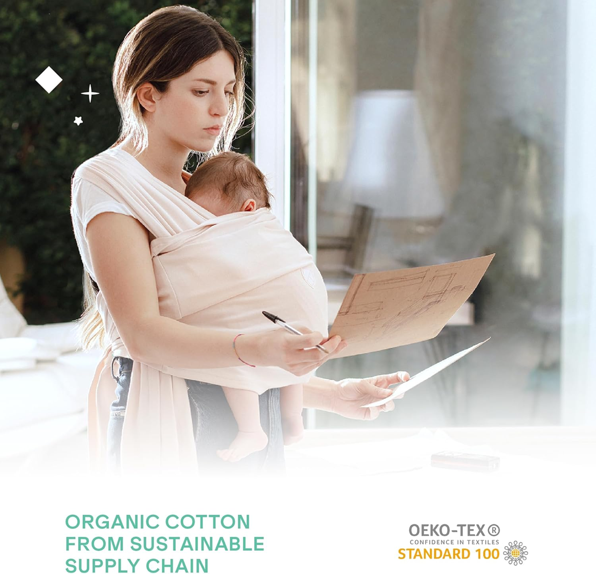 KOALA BABYCARE stretchy baby wrap carrier