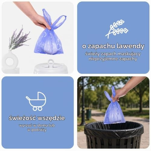 Ubbi grafika woreczków w domu i w podróży