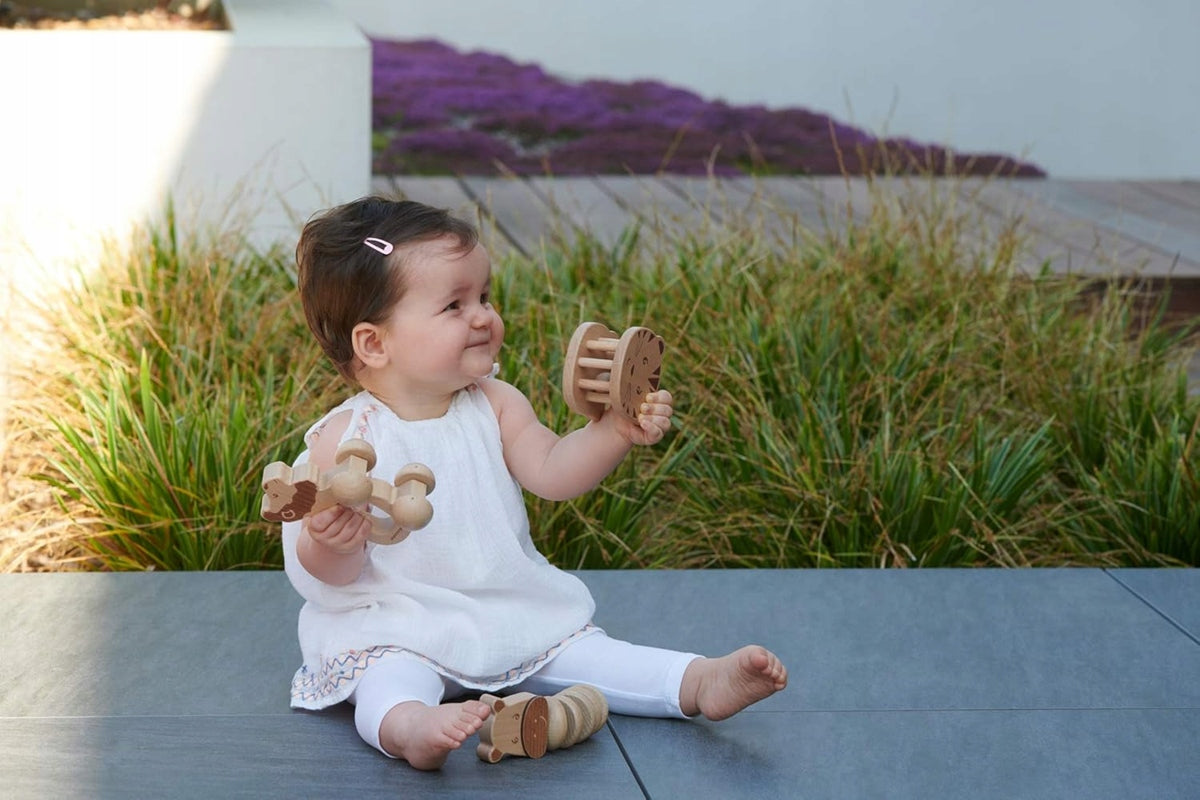 BEBE CONFORT set di giocattoli in legno con sonagli 3 m+