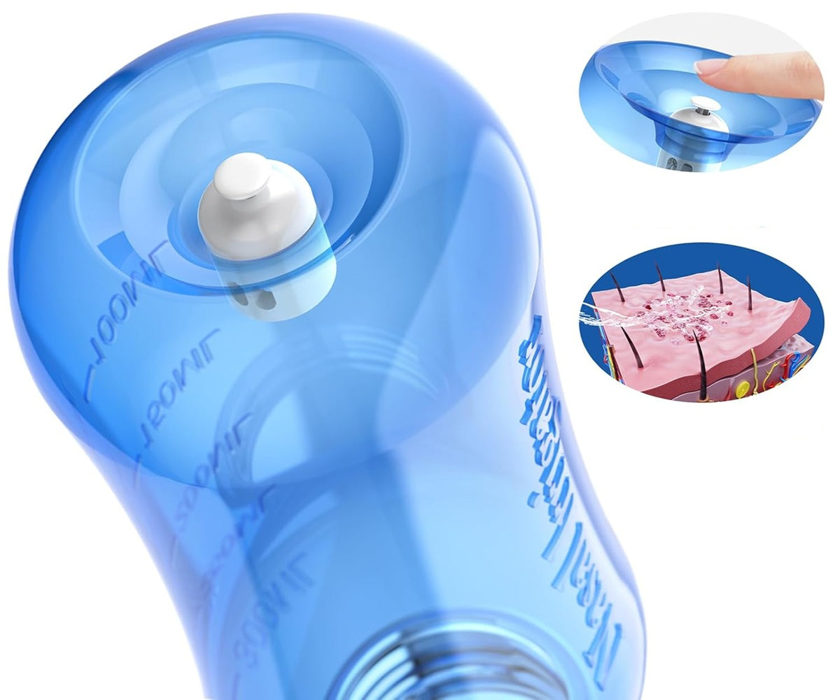 MAOEVER Nasal 300 næseskylleapparat til børn og voksne, 3 mundstykker, 300 ml