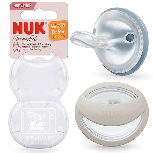 NUK MommyFeel smoczki uspokajające 0-9 mies. 2 szt.