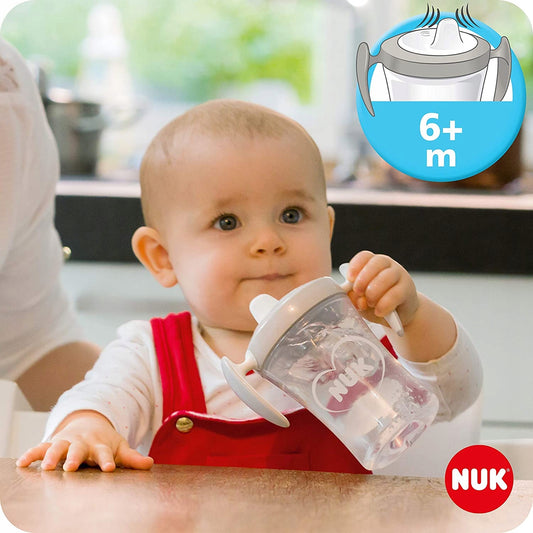 NUK Learn to DrinkLearn to Drink SetAge 6 m + (Trainer Cup mouthpiece)age 8 m + (Magic Cup mouthpiece)age 12 m