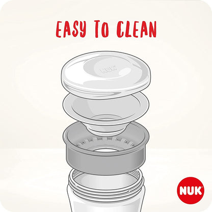NUK Magic Cup Mickey KUBEK NIEKAPEK ustnik 360 – łatwy w czyszczeniu kubek niekapek 230 ml z pokrywką