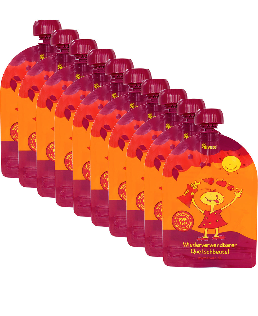 DIVATA MINI tubetti sacchetti per purea x10 100ml