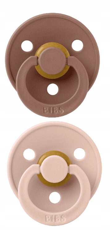 BIBS COLOUR chupetas 2pack látex 6msc+ SIMÉTRICAS