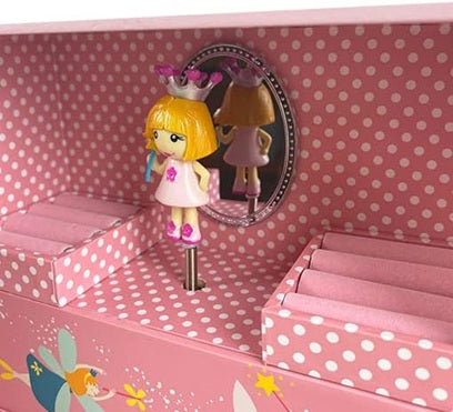 TROUSSELIER Prinsesse-smykkeskrin 13x25 cm med spilledåse - Mozart - Menuet