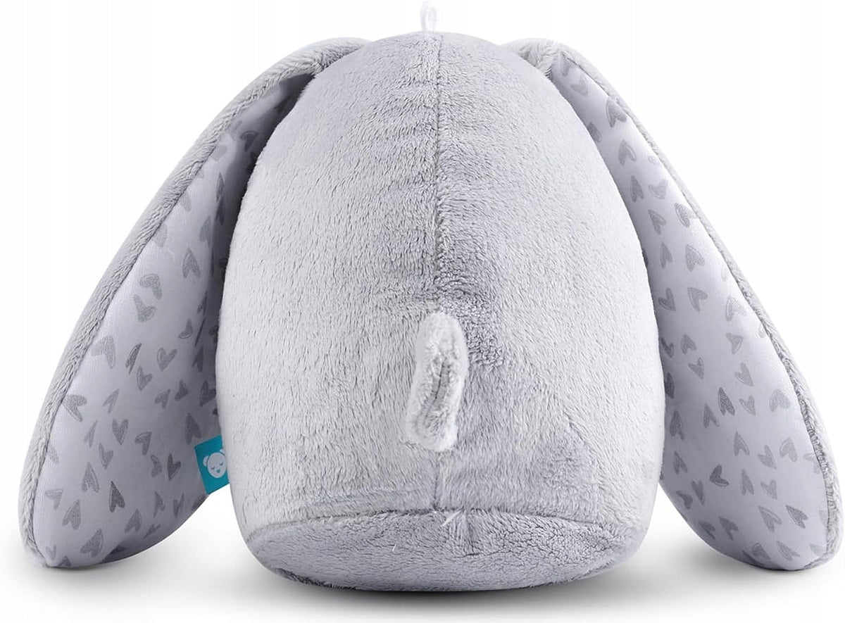 MyHummy szumiś przytulanka KRÓLIK 17 cm, szary króliczek z białym szumem dla dzieci 0+