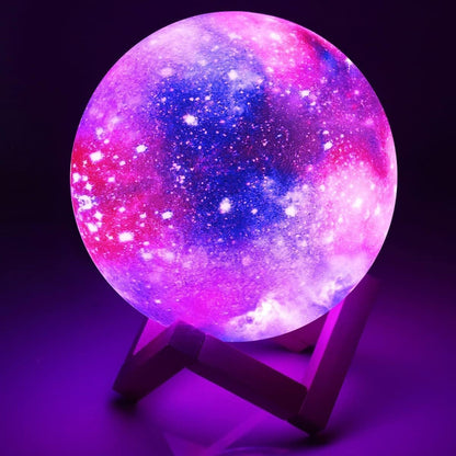 BAKTH Galaxy lampada notturna luna 16 colori + telecomando e base LUNA
