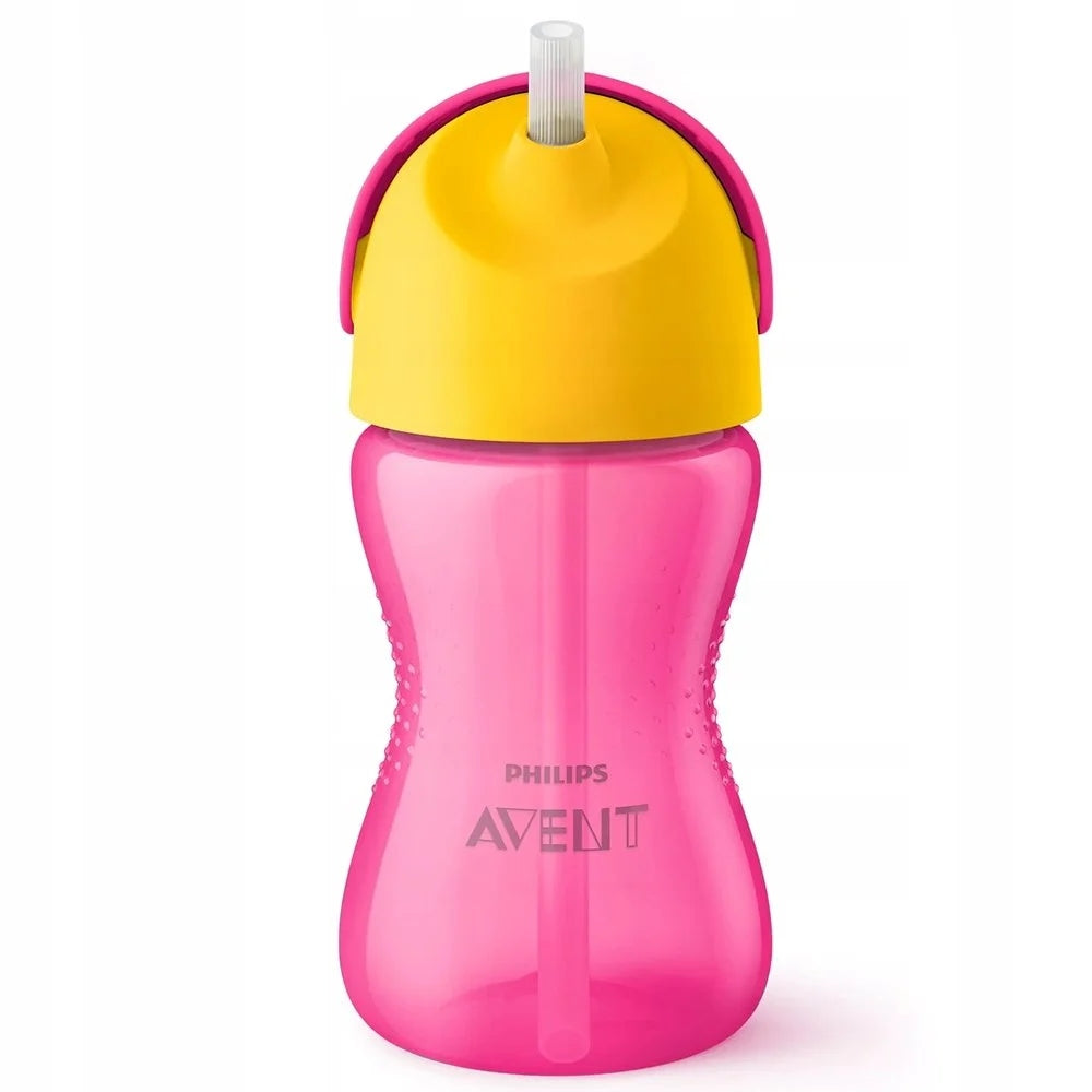 PHILIPS AVENT SCF798/02 kubek niekapek 300 ml 12 m+ BEZ SŁOMKI, różowo-żółty
