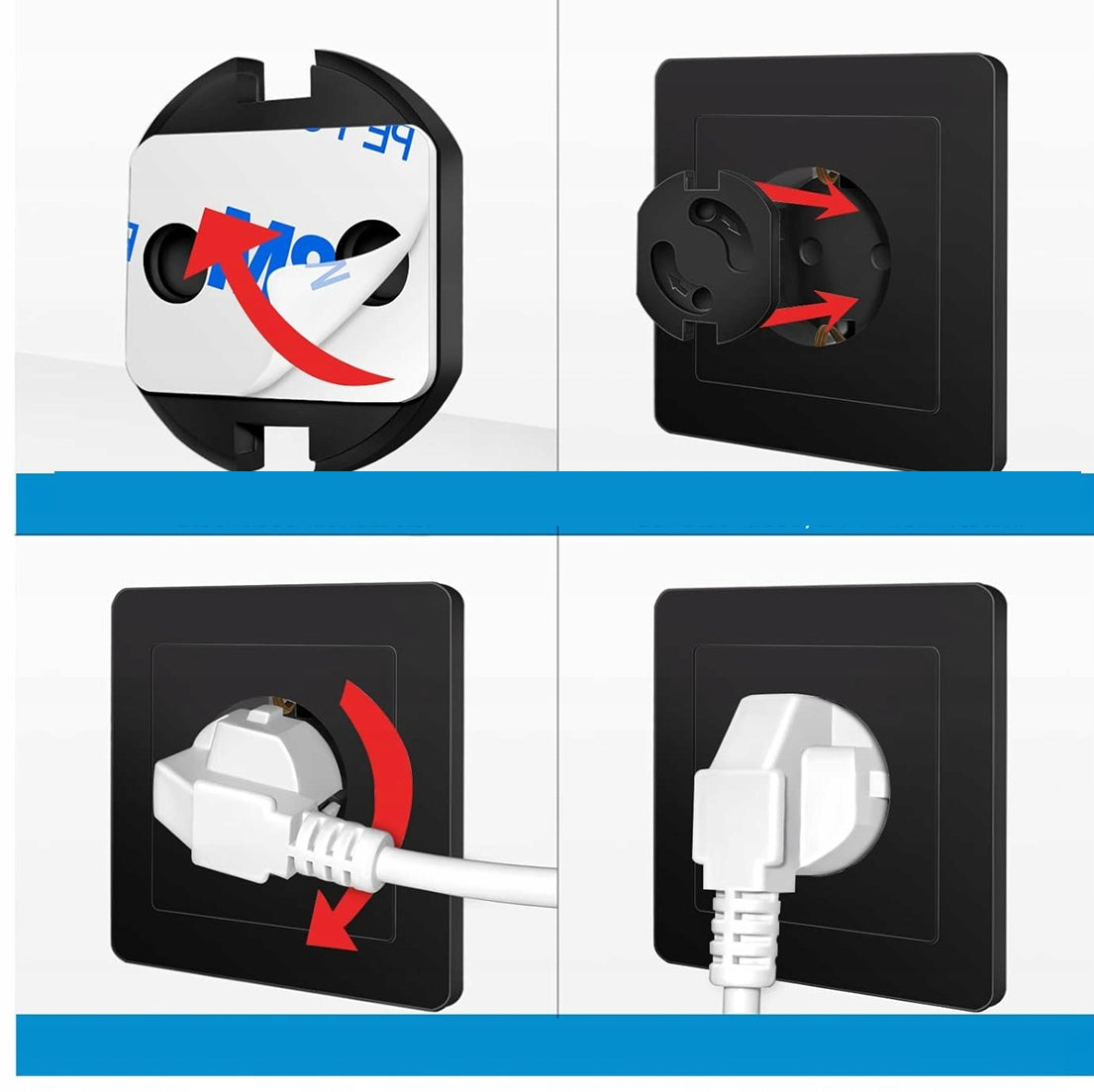 Protection enfant NORJEWS pour prises électriques x1