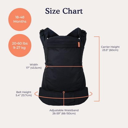 BECO TODDLER bärsele med spännen 9-27kg / 18-48mån