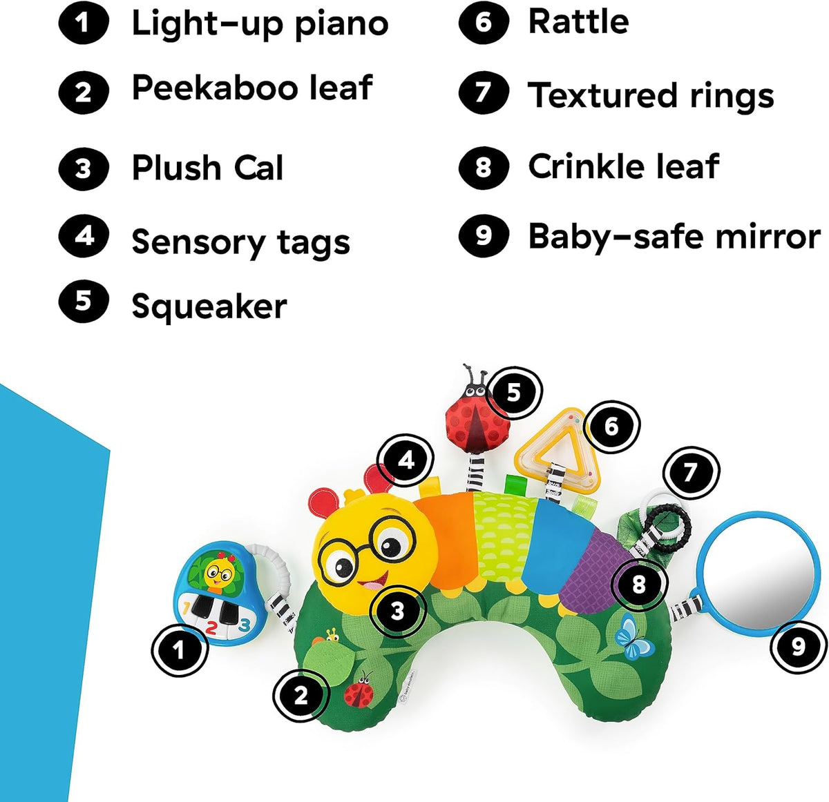 BABY EINSTEIN Bauchlage-Kissen Raupe 0+