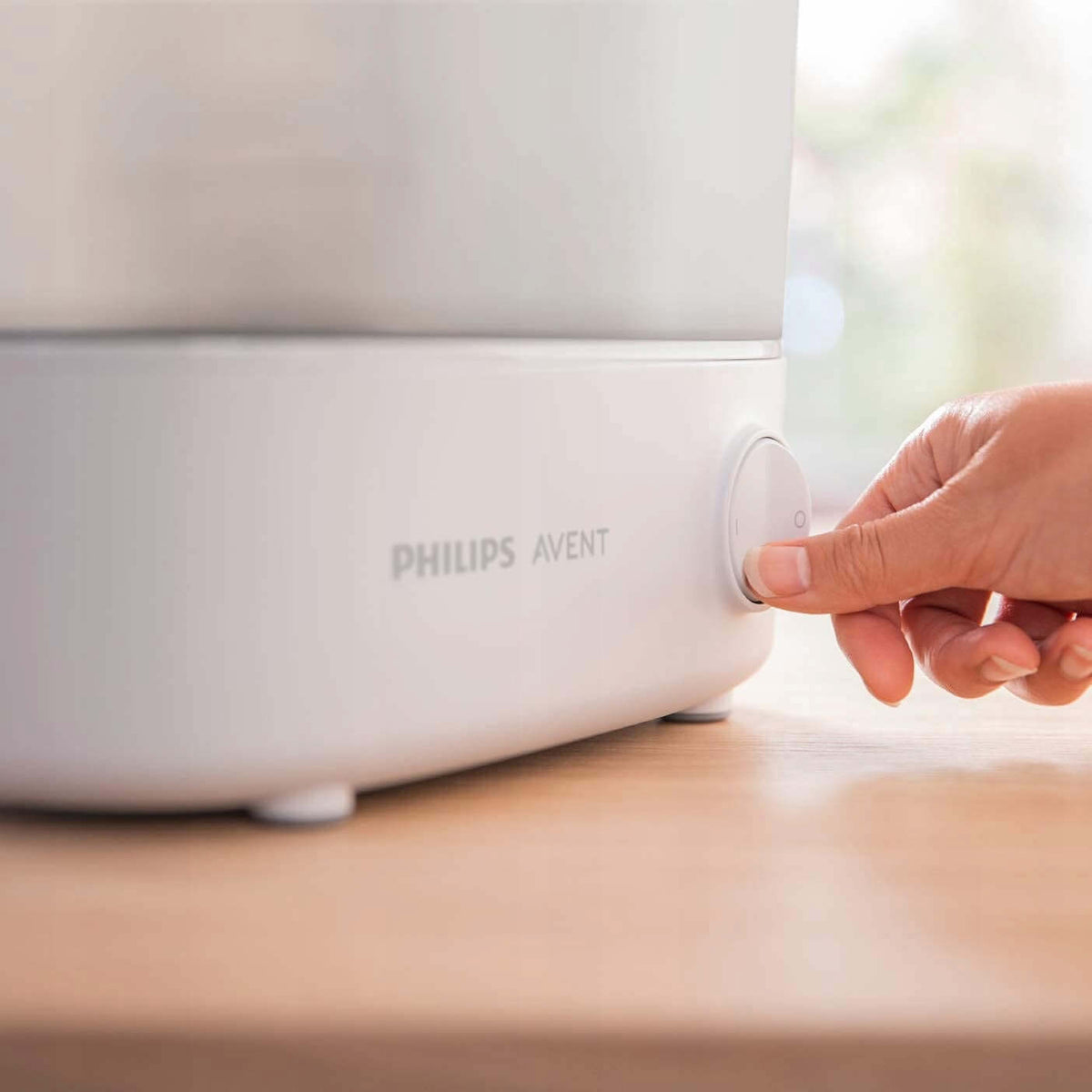 PHILIPS AVENT elektryczny sterylizator parowy 1, biało-szary, zasilany sieciowo, do sterylizacji bez chemii