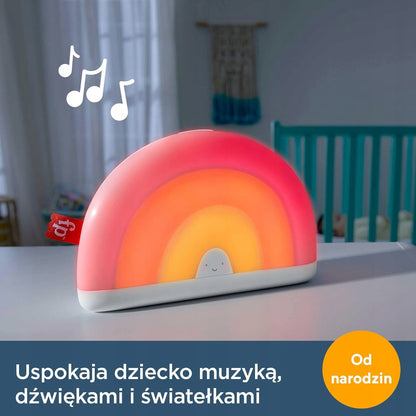FISHER-PRICE HGB91 uspokajacz usypiacz dźwięki melodie światła, muzyka i ciepłe światło do snu dziecka