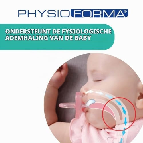 Chicco PhysioForma Soft – dziecko z różowym smoczkiem