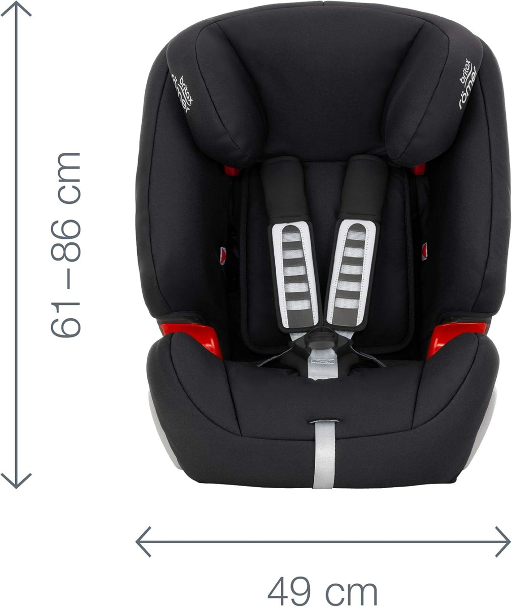 BRITAX ROMER EVOLVA 1-2-3 seggiolino auto 9-36kg gr 1/2/3