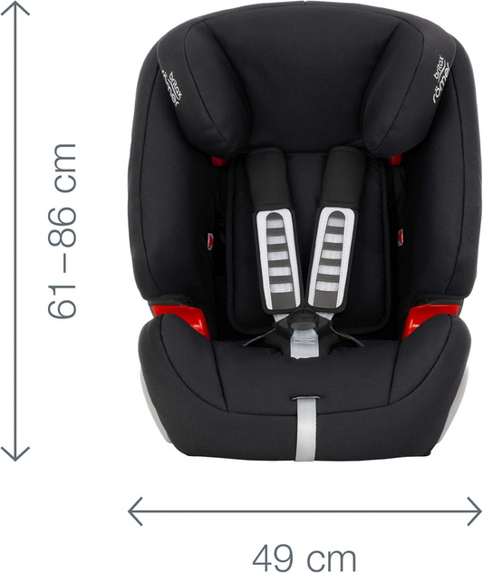 BRITAX ROMER EVOLVA 1-2-3 bilbarnstol 9-36kg gr 1/2/3
