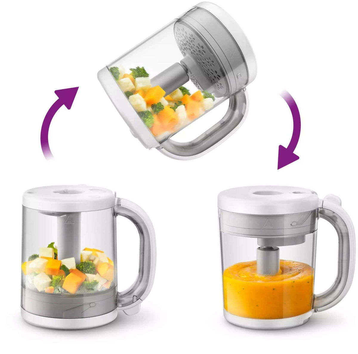 PHILIPS AVENT SCF883/01 4w1 parowar mikser 1000ml1 do gotowania na parze i miksowania