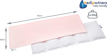 MEDI PARTNERS bawełniany termofor z pestkami wiśni 20x60 cm ciepły i zimny
