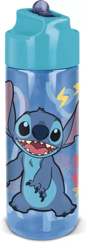 STOR Stitch drikkeflaske med udtrækkelig drikketud 540 ml 4 l+