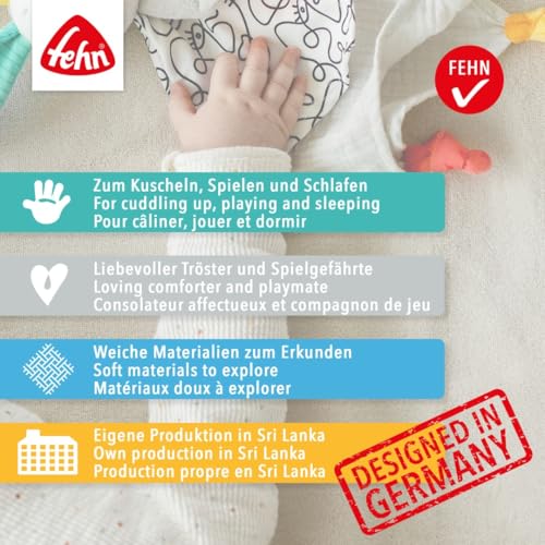 Fehn Bird – grafika przytulanki z dzieckiem