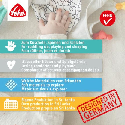 Fehn Bird – grafika przytulanki z dzieckiem