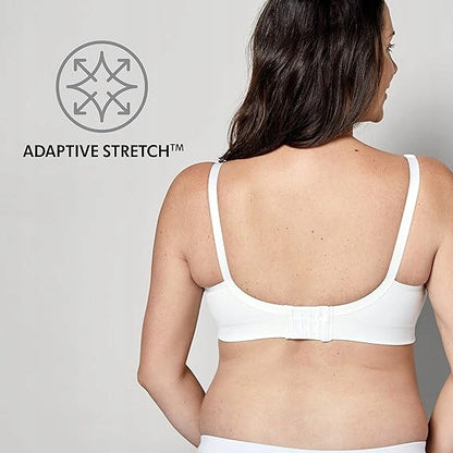 MEDELA KEEP COOL ULTRA biustonosz do karmienia + wkładki L, biały, bezszwowy z Adaptive Stretch