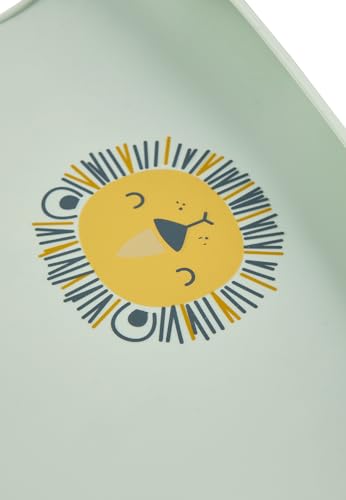 STERNTALER babete infantil em silicone com bolso, Leo, o Leão, ajustável
