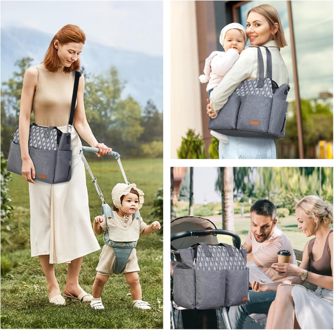 LEKEBABY geantă pentru cărucior + salteluță de înfășat