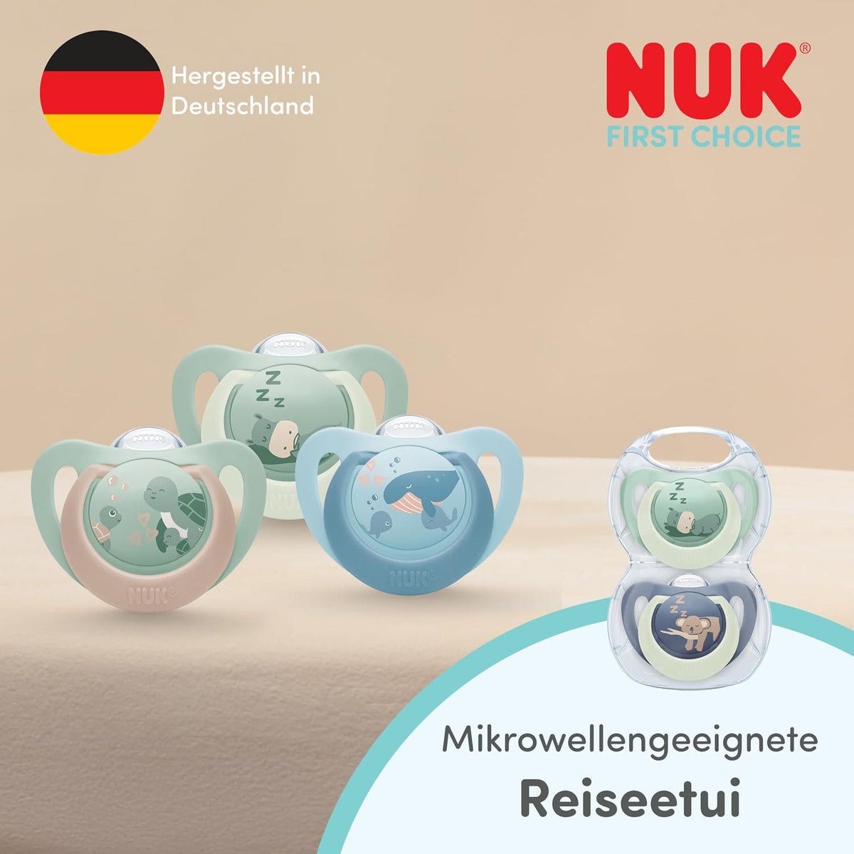 NUK First Choice sucette physiologique en silicone x2 0-6 mois