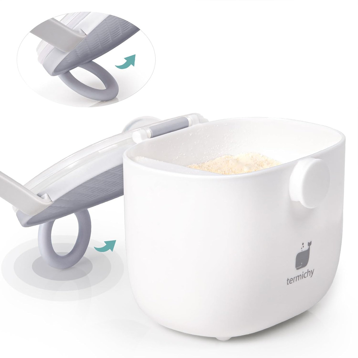TERMICHY recipiente para leite adaptado 500 ml 250 g + colher doseadora