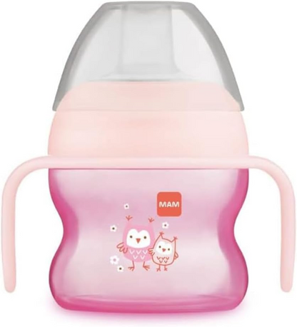MAM Starter Cup tasse anti-fuite 150 ml 4 m+ CHOUETTES