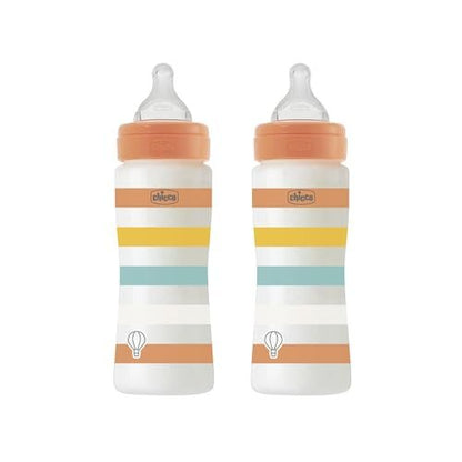 CHICCO Perfect Easy flaskor 330 ml snabb flöde 2 st.