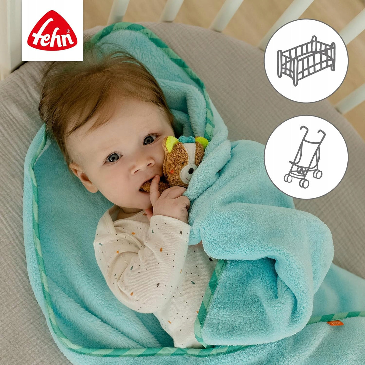 FEHN Sleeping Forestfleece blanketdimensions 100 x 75 cmin new condition, perfect, replacement packaging