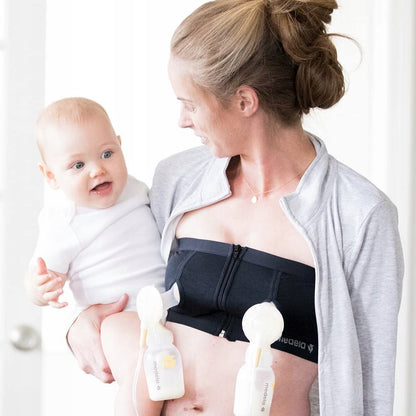 MEDELA gorset do laktatora EASY EXPRESSION M - wygodne odciąganie pokarmu podczas trzymania dziecka