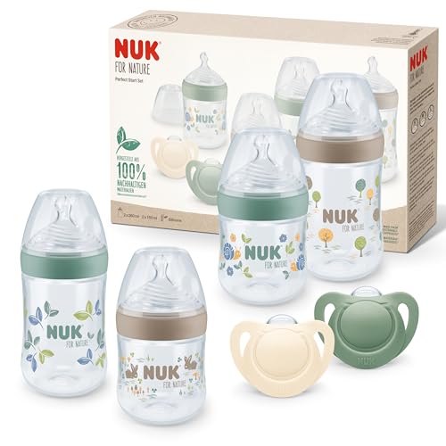 NUK for Nature Perfect Start ensemble de biberons et de tétines 0-18m