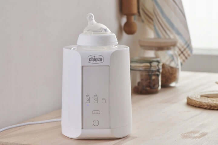 CHICCO Home Travel PODGRZEWACZ DO BUTELEK "O cyfrowy podgrzewacz butelek biały, domowy i podróżny, zasilanie sieciowe i samochodowe