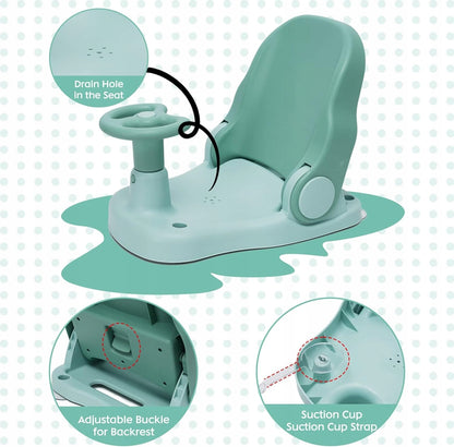 SEGGIOLINO sedia da bagno 6m+ con volante