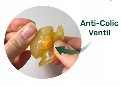 NIP Cherry Green sticlă cu tetină din latex mărimea M 240 ml