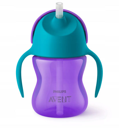 PHILIPS AVENT SCF796/02 kubek niekapek 200 ml 9 m+ BEZ SŁOMKI, fioletowo-turkusowy