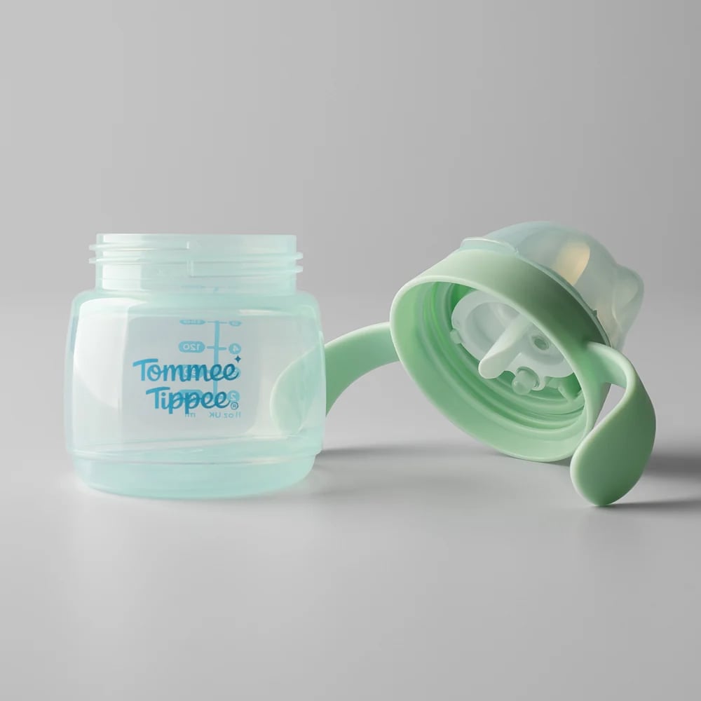 Tommee Tippee Transition Spout Cup – zielony kubek z odłączoną pokrywką